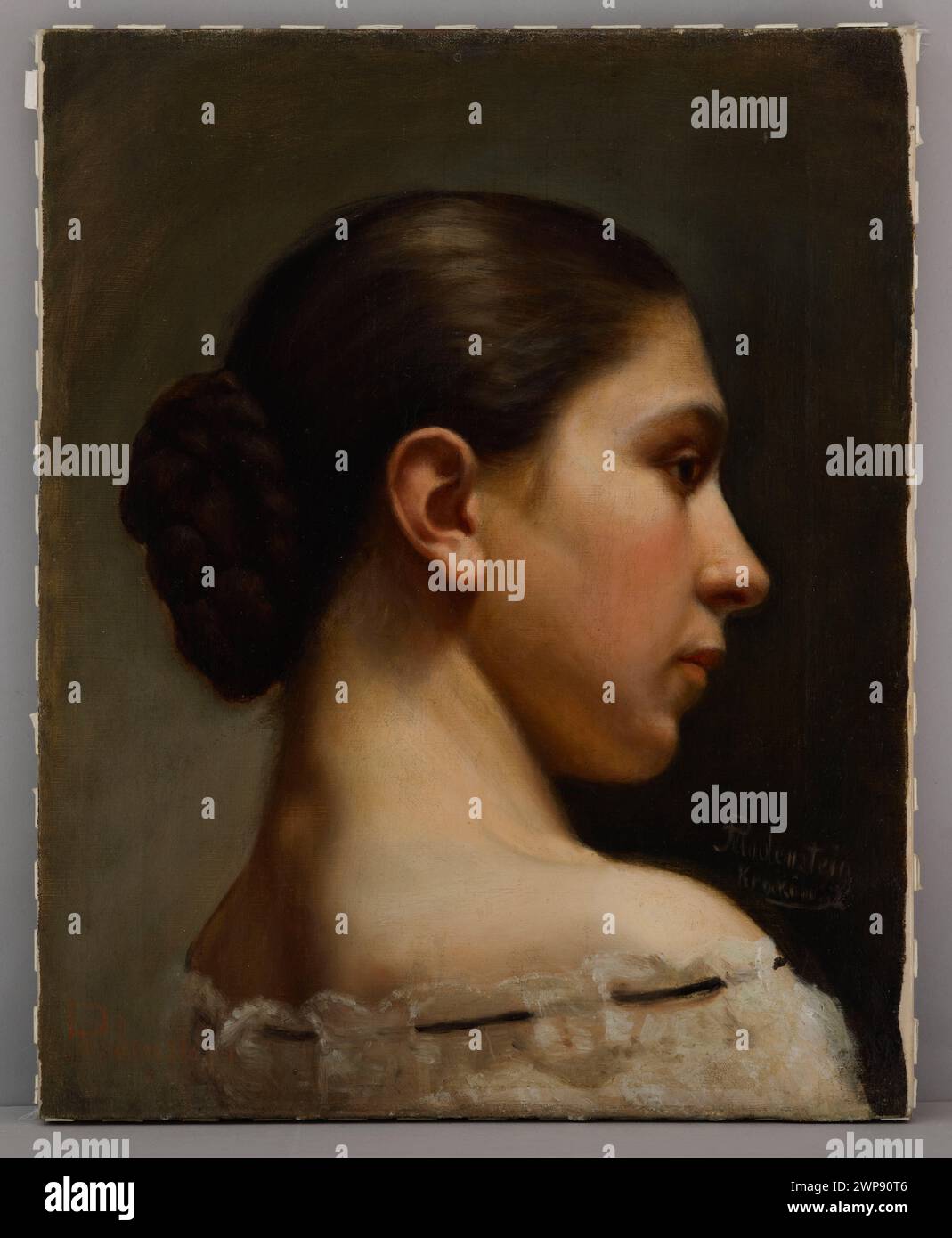 Study of the young woman; Modenstein, Dawid (1854-1912); 4. W. 19th century (1875-00-00-1900-00-00); Stock Photo