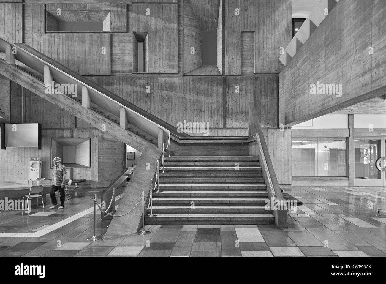 Kurashiki City Art Museum, former Kurashiki City Hall, designed by Tange Kenzo, 1960; Okayama Prefecture, Japan Stock Photo