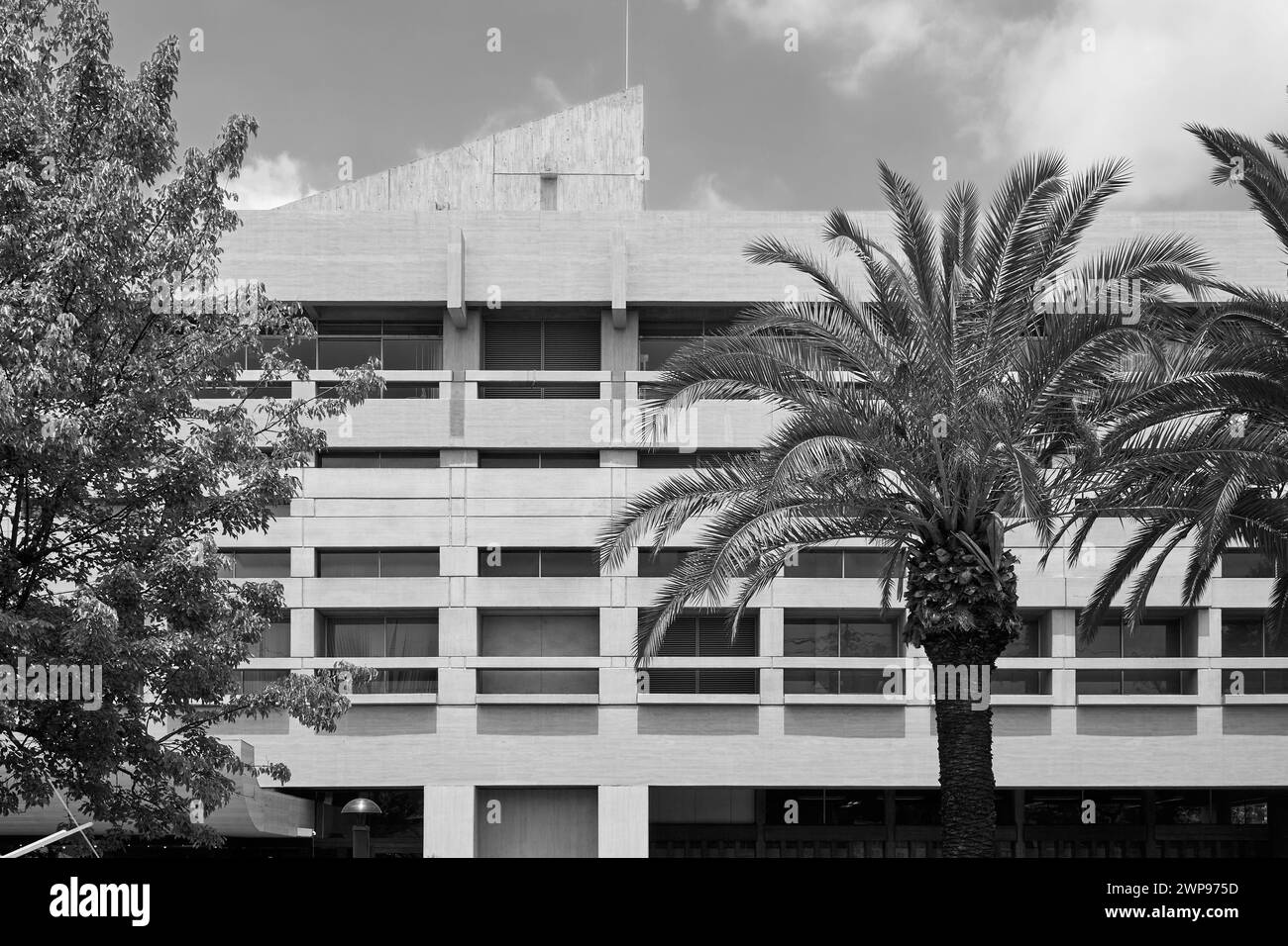 Kurashiki City Art Museum, former Kurashiki City Hall, designed by Tange Kenzo, 1960; Okayama Prefecture, Japan Stock Photo