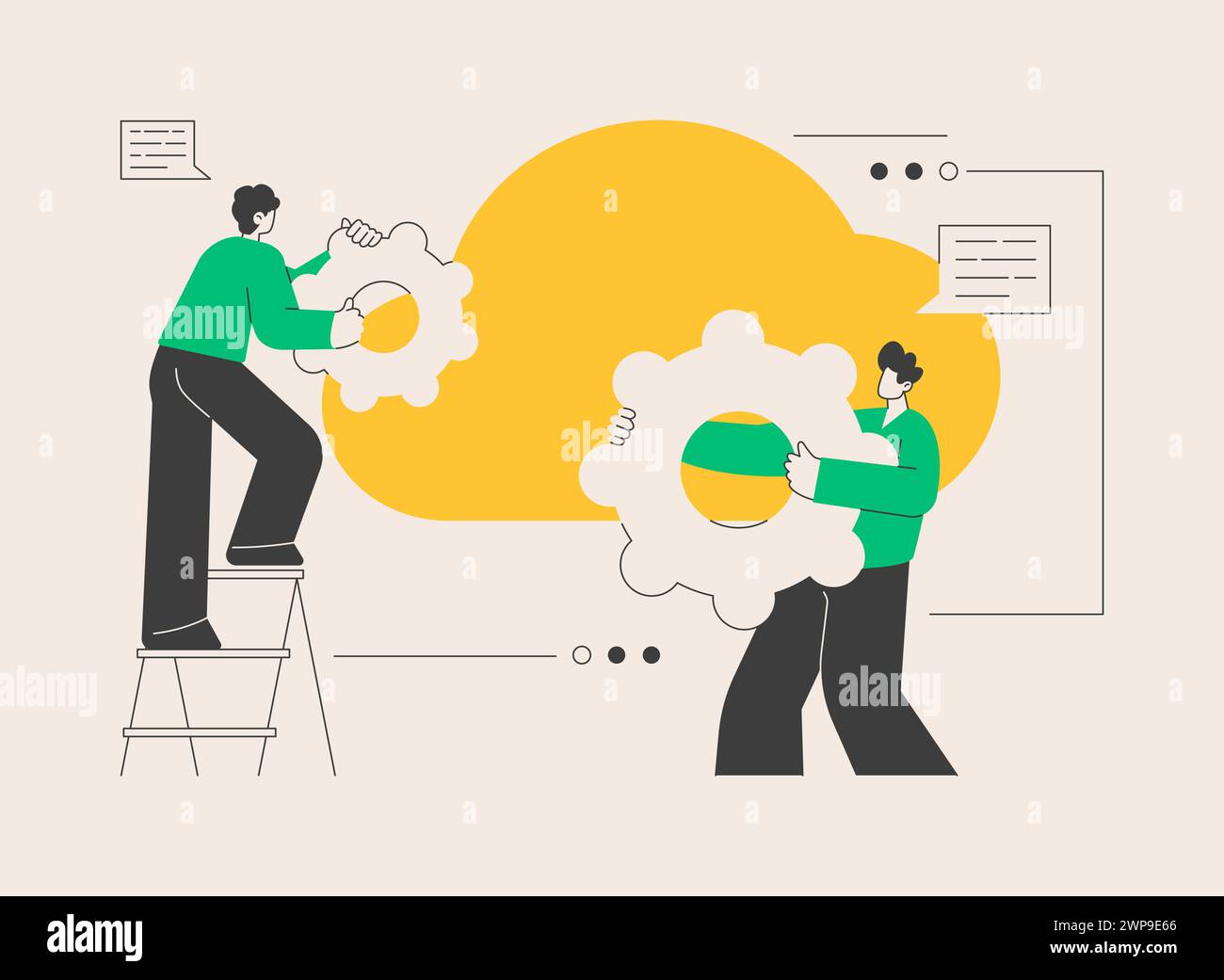 Cloud engineering abstract concept vector illustration Stock Vector ...