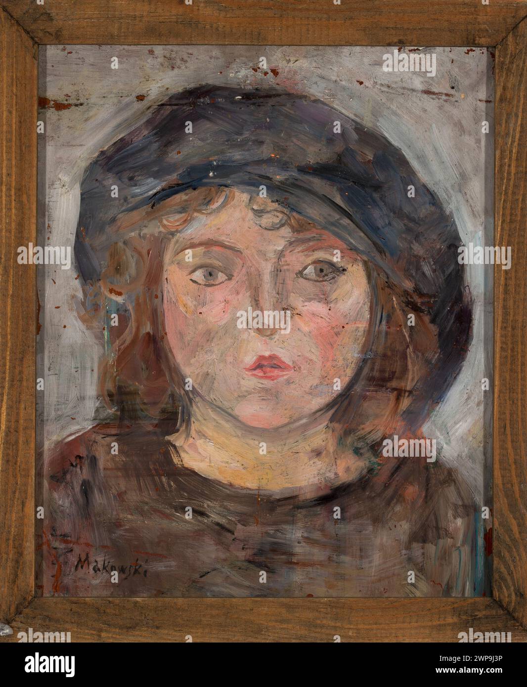 Girls beret illustration hi-res stock photography and images - Alamy