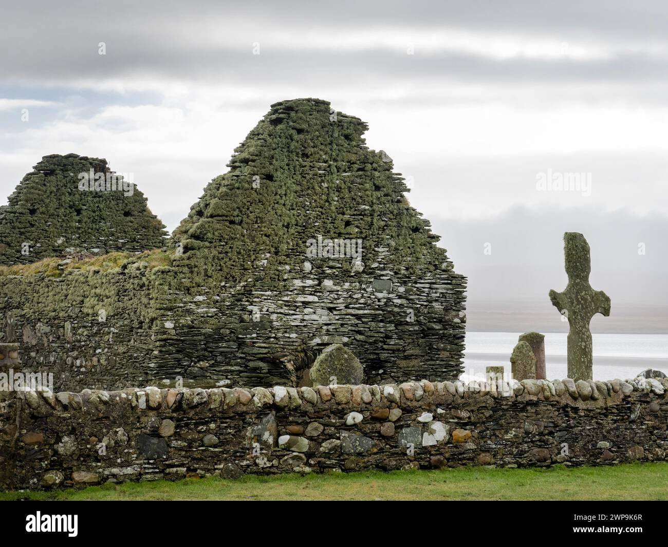 Kilnave Chapel And Cross On Loch Gruinart Islay Scotland Uk That