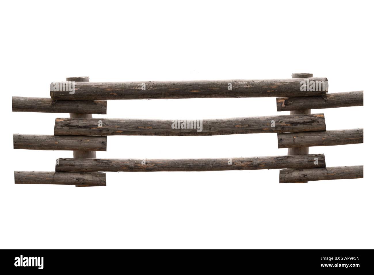 wooden fence isolated on white background Stock Photo - Alamy