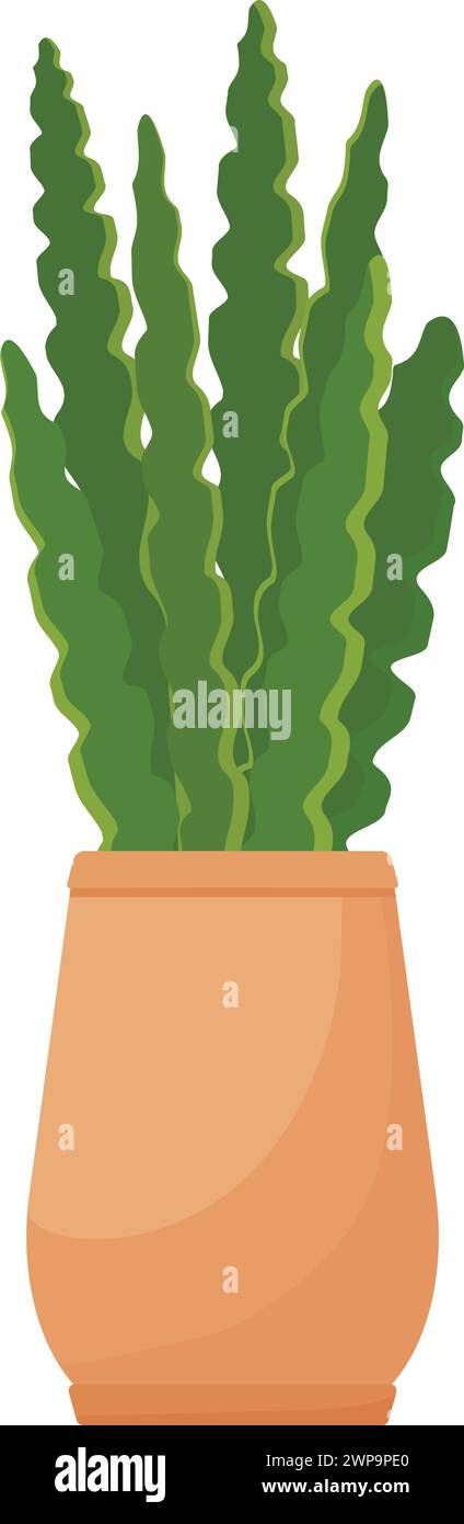 Slow flower pot icon cartoon vector. Urban blossom Stock Vector