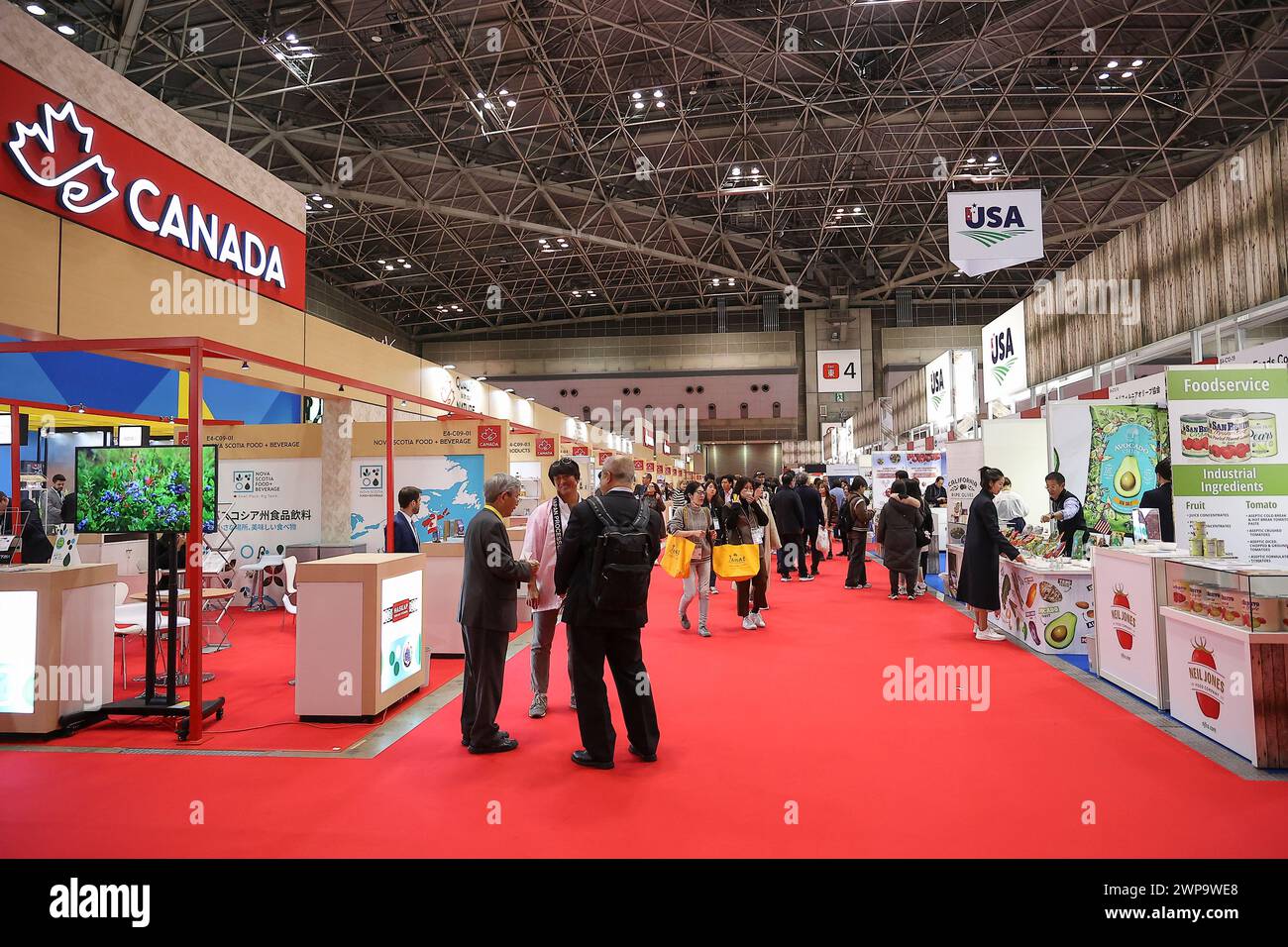 March 6, 2024, Tokyo, Japan Visitors gather at the 49th International
