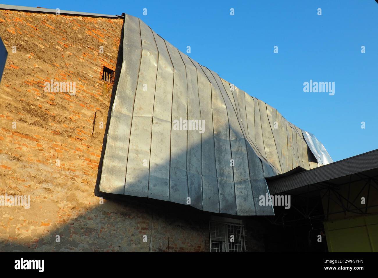 Aftermath of the hurricane 07,19,23 Sremska Mitrovica, Serbia. An ...