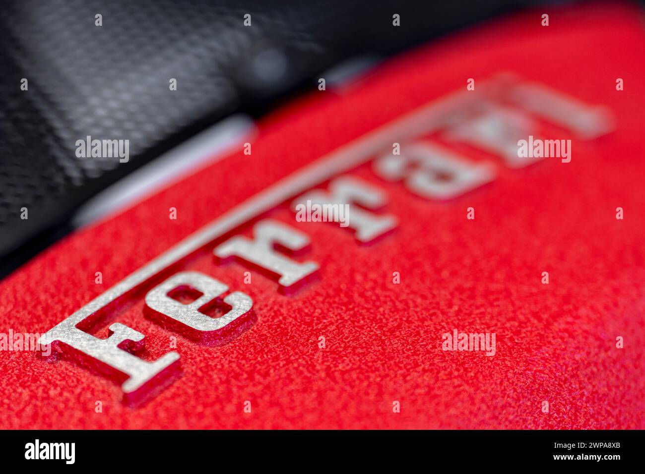 Ferrari Engine Detail Stock Photo - Alamy