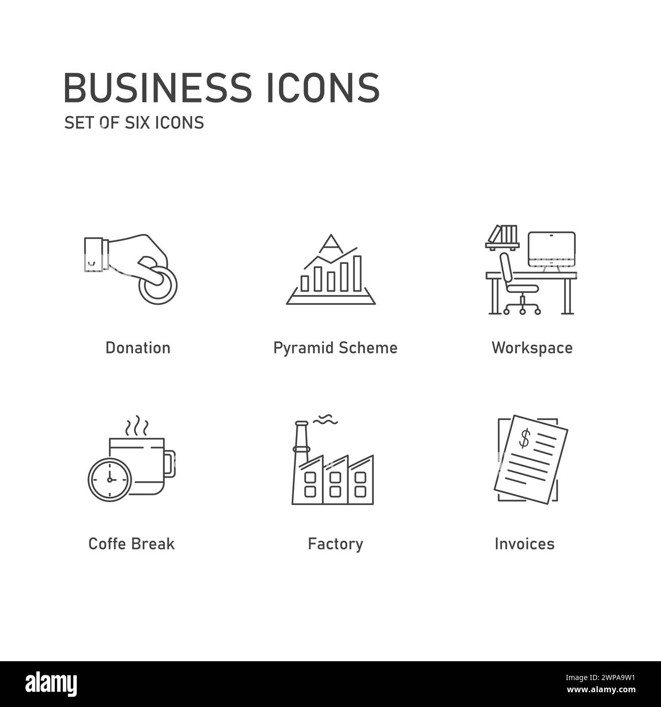 Corporate Finance Vector Icon Pack Stock Vector