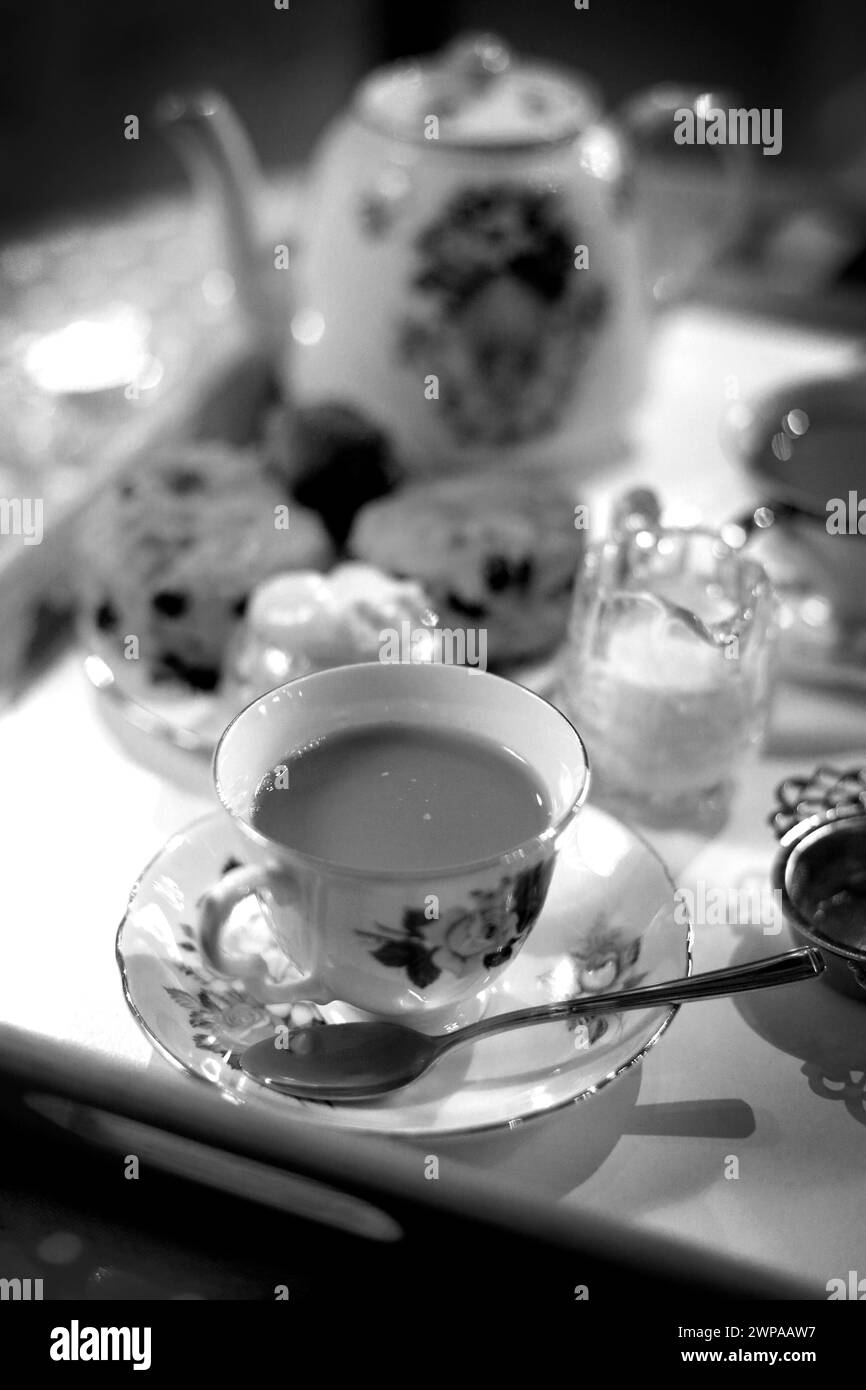 25/02/14 Herbert’s Tea Room, Tissington, Derbyshire Stock Photo Alamy