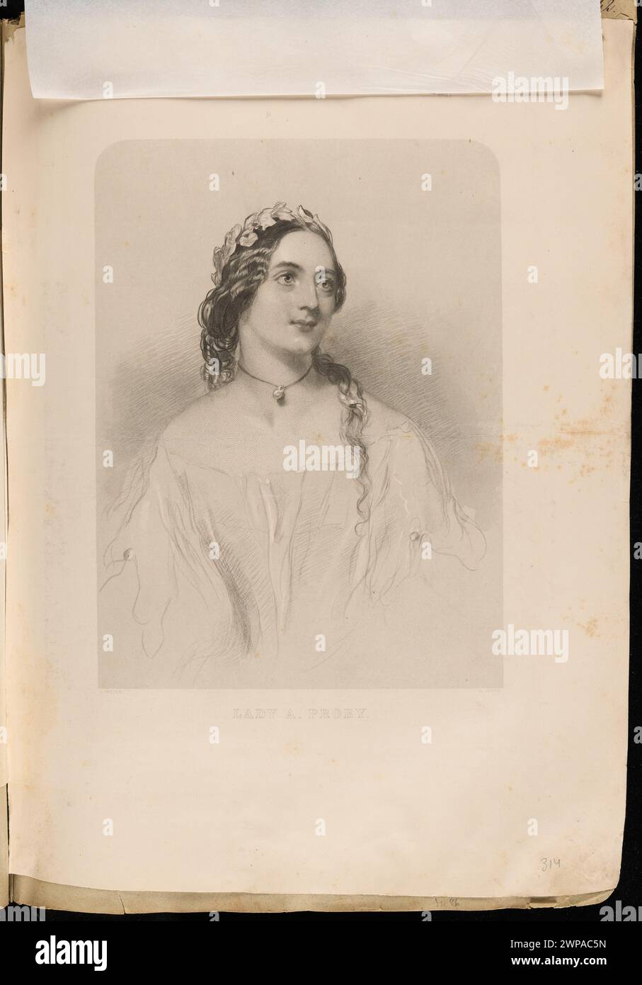 Portrait of Lady Augusta Maria Proby, also known as Lady A. Proba ...