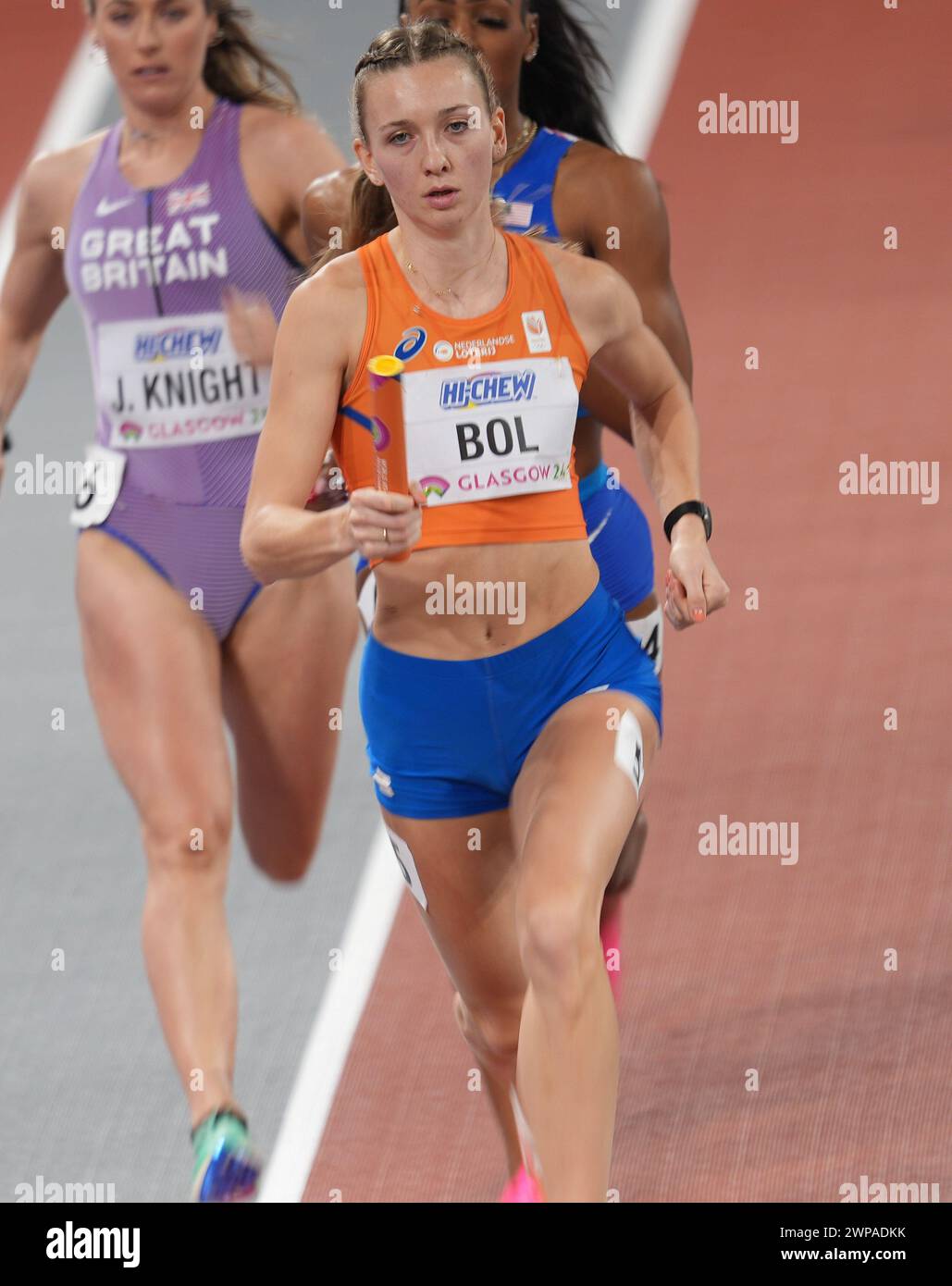 Femke Bol of Netherlands during the WomenÕs 4x400m Relay Final during