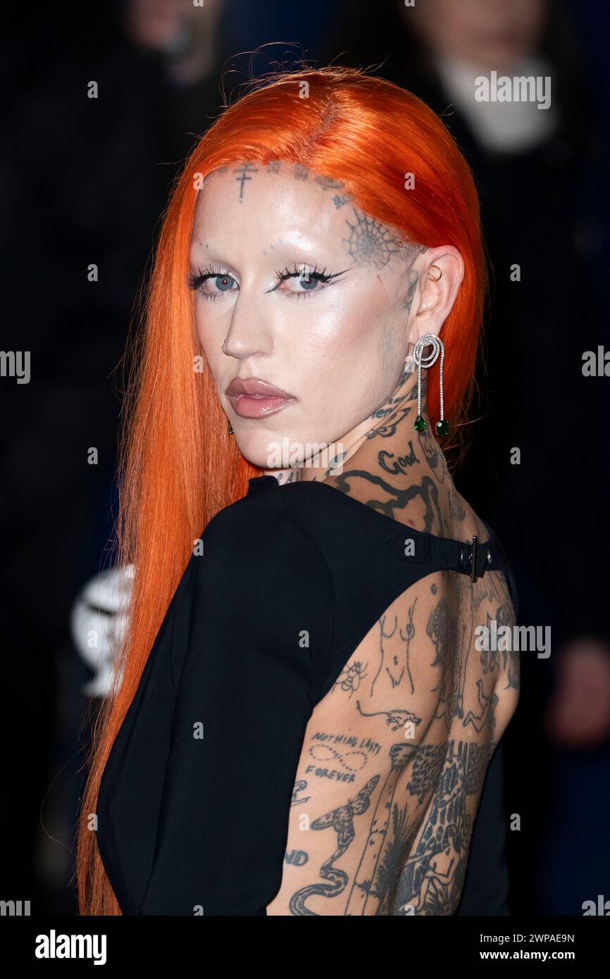 Brooke Candy arrives for the Mugler Fall/Winter 2024-2025 ready-to-wear ...