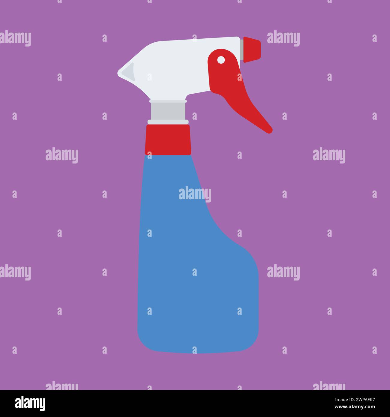Spray Bottle Vector Icon Illustration Cleaning Spray Bottle