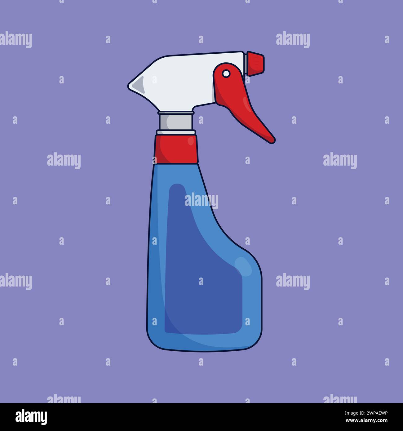 Spray Bottle Vector Icon Illustration cleaning Spray bottle