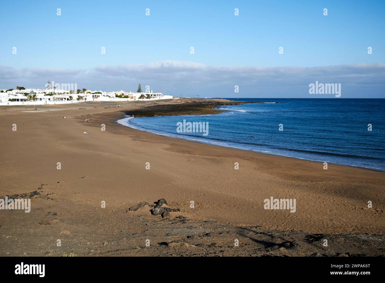 Playa de la Concha Playa Honda, Lanzarote, Canary Islands, spain Stock Photo