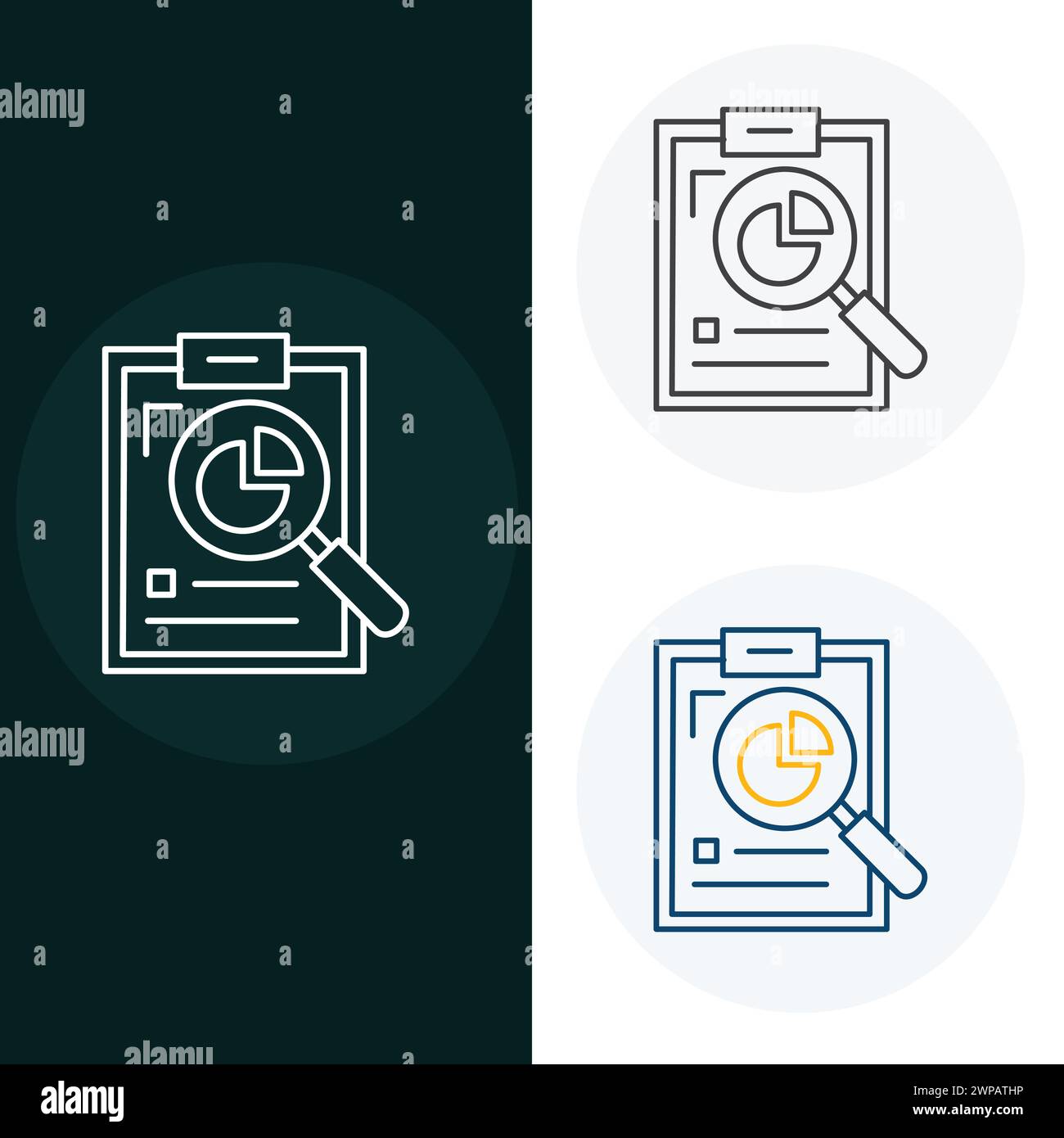 Analysis, Data Analysis Vector illustration Icon Design Stock Vector
