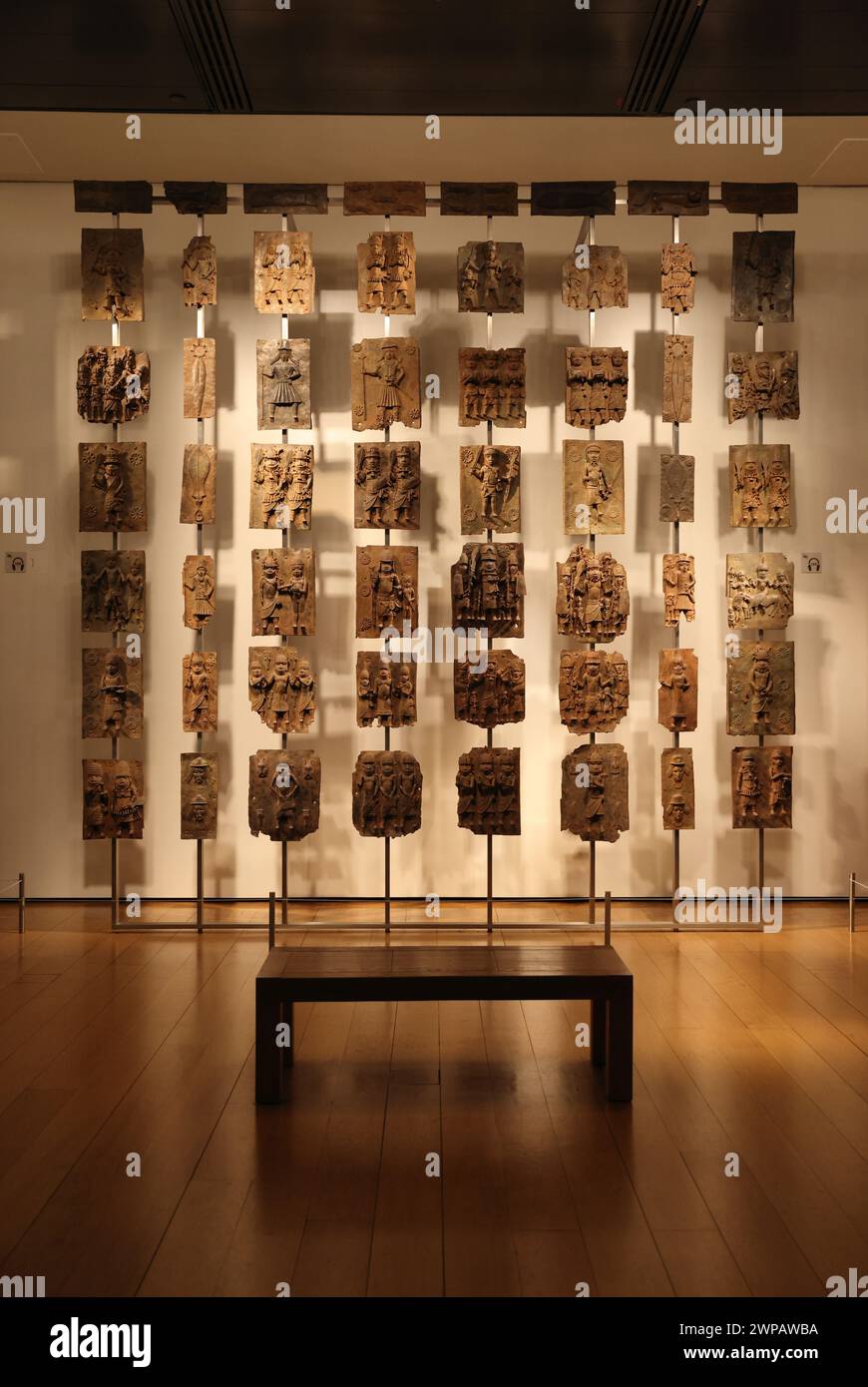 The Benin Bronzes, plaques made in the West African Kingdom of Benin