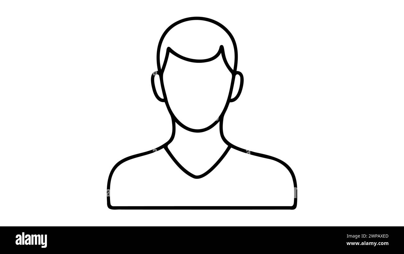 User Icon in trendy flat style isolated on grey background. User ...
