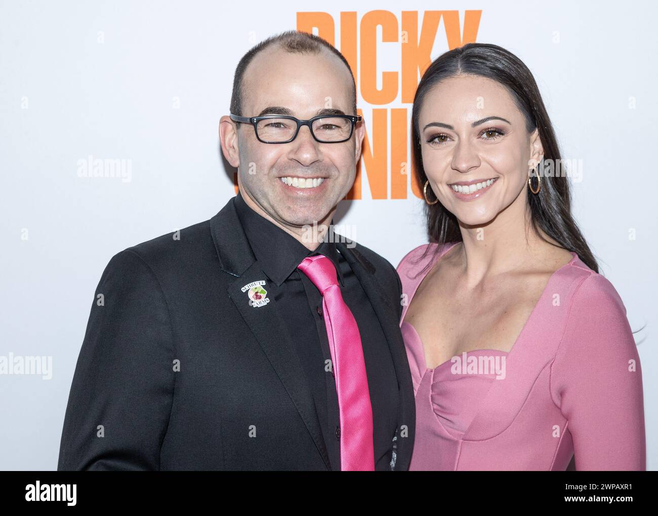 James Murray and Melyssa Davies attend premiere of &lsquo;Ricky Stanicky&rsquo; at
