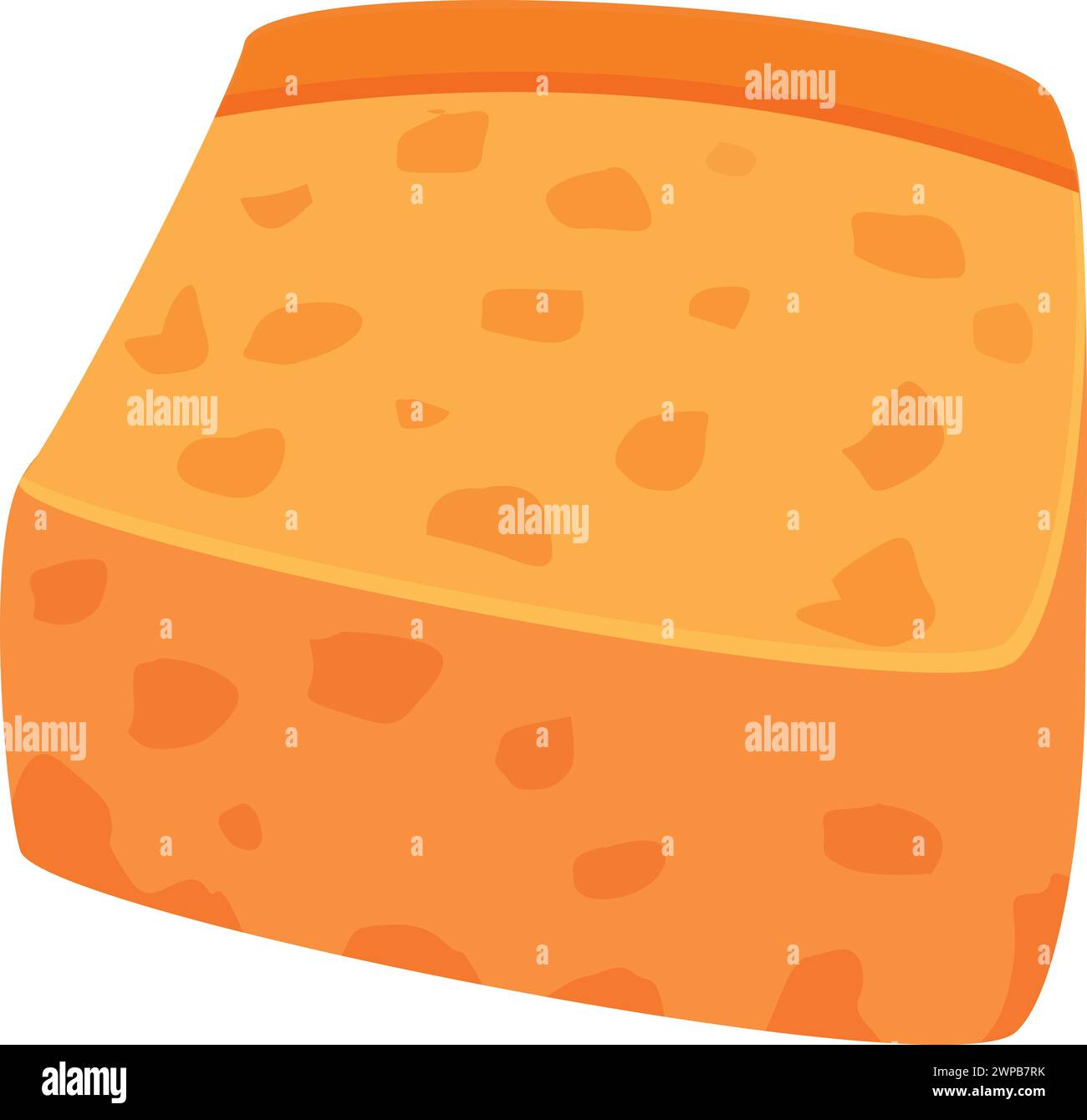 Salt bread croutons icon cartoon vector. Cubes dietary. Culinary petite ...