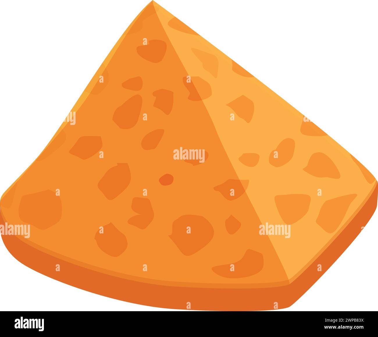 Soup bread croutons icon cartoon vector. Snack salt. Dietary cubes ...