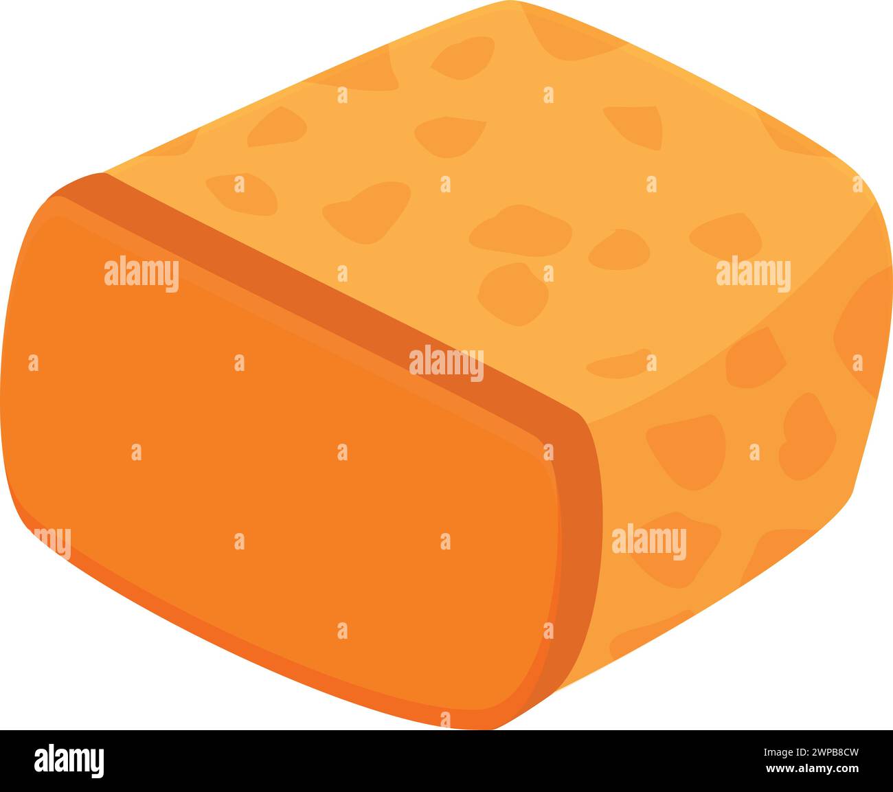 Dry bread croutons icon cartoon vector. Salt stick. Cheese cubes ...
