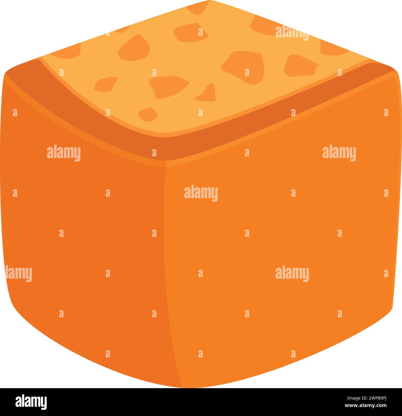Toast bread croutons icon cartoon vector. Snack stick salt. Value ...