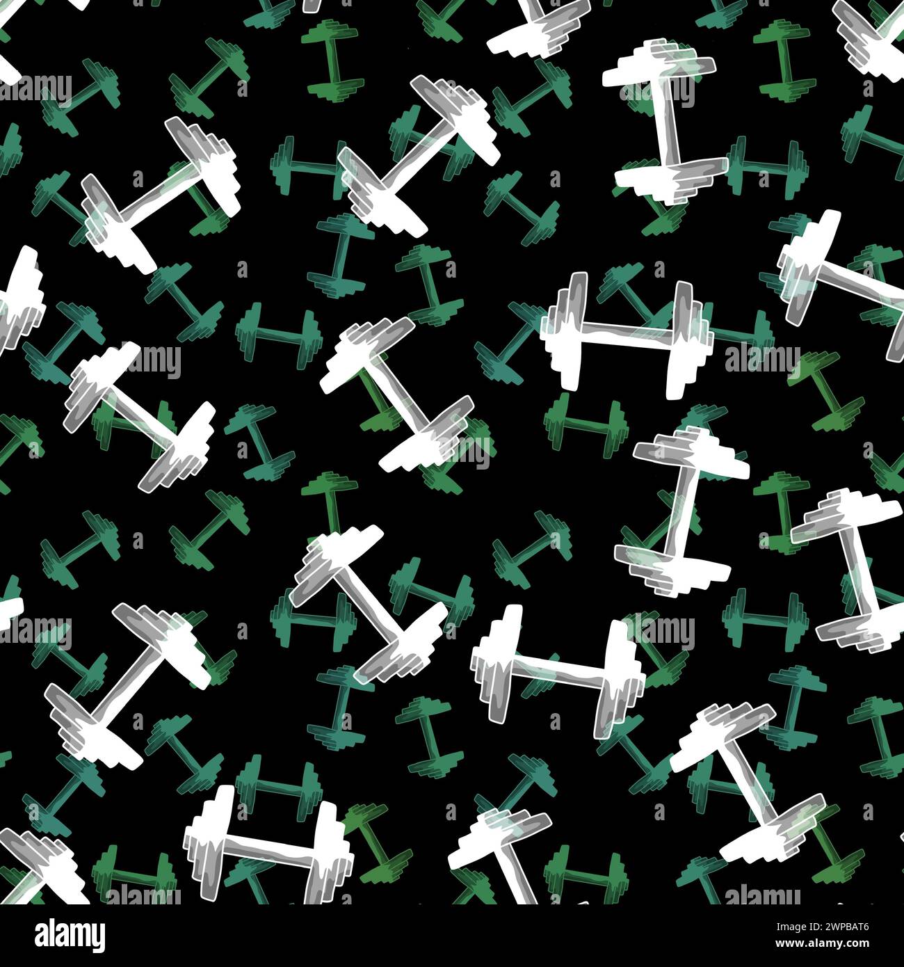 Pattern On Dumbells Doodle sport equipment pattern hi-res stock photography and images - Alamy