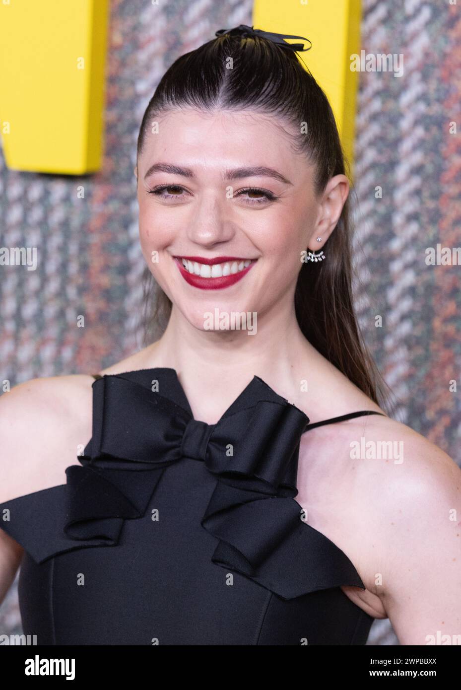 London, UK. March 5th, 2024. Jasmine Blackborow attends THE GENTLEMEN UK Series Global Premiere Arrivals at Theatre Royal, Drury Lane on March 05, 2024 in London, UK.  Credit: S.A.M./Alamy Live News Stock Photo