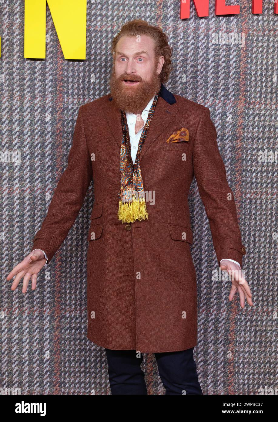 London, UK. March 5th, 2024. Kristofer Hivju attends THE GENTLEMEN UK Series Global Premiere Arrivals at Theatre Royal, Drury Lane on March 05, 2024 in London, UK.  Credit: S.A.M./Alamy Live News Stock Photo