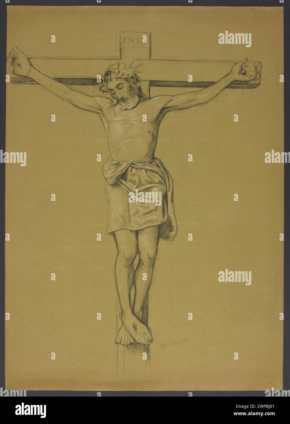 This circa 1907 painting by Hans Thoma depicts Christ on the cross ...