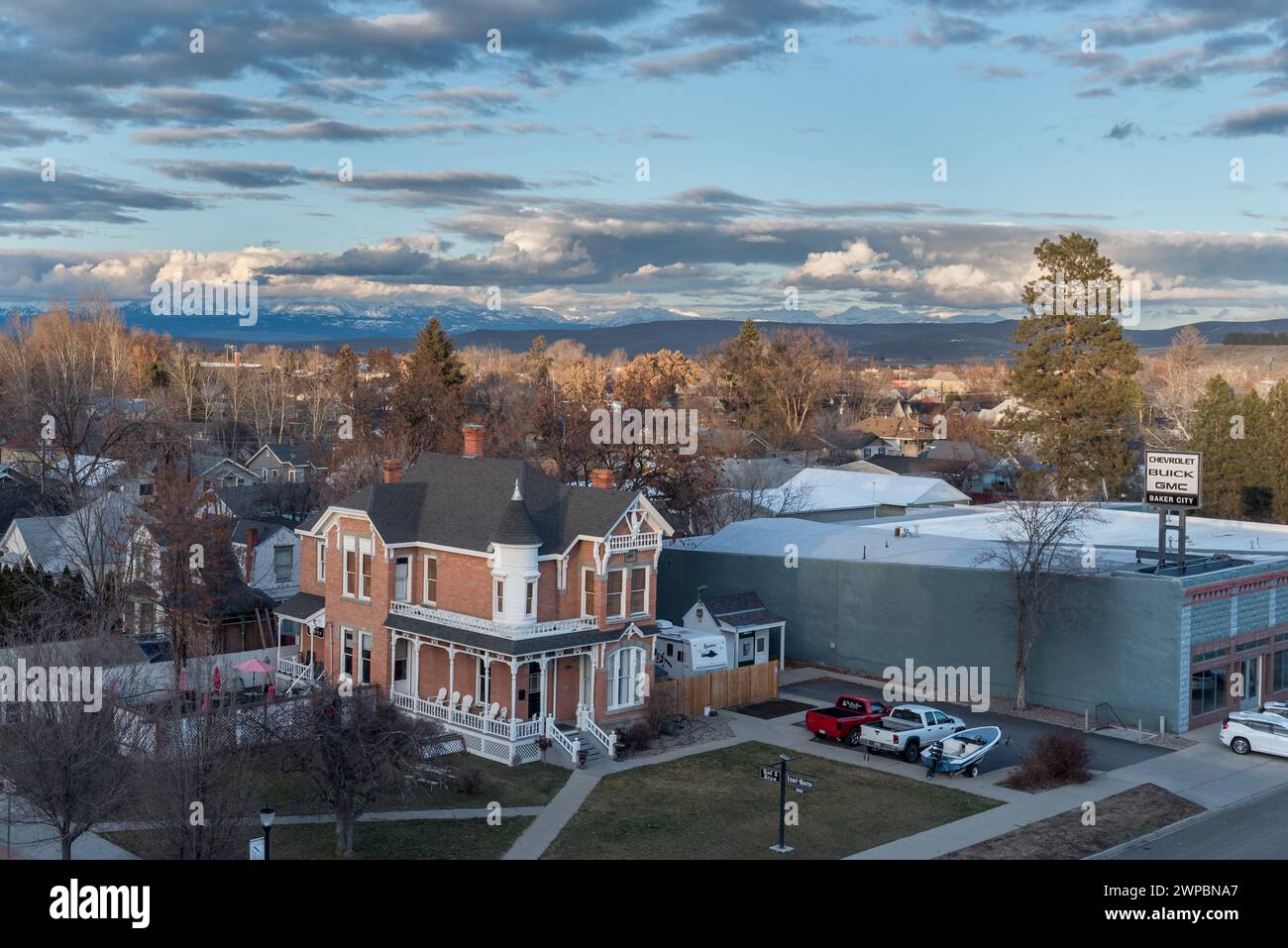 Ison House, an 1887 QueenAnne Victorian building in Baker City, Oregon Stock Photo Alamy