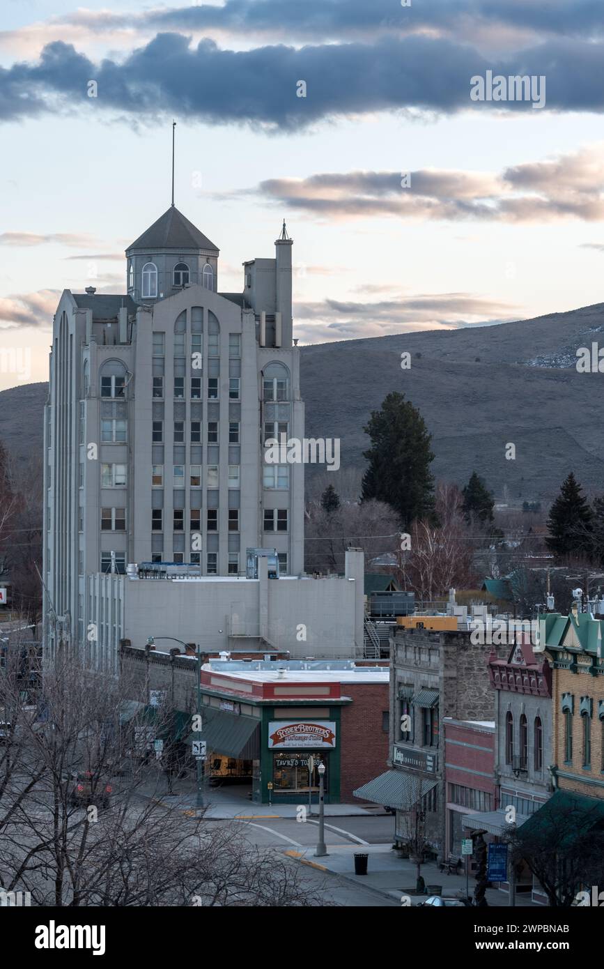 Historic downtown Baker City, Oregon Stock Photo Alamy
