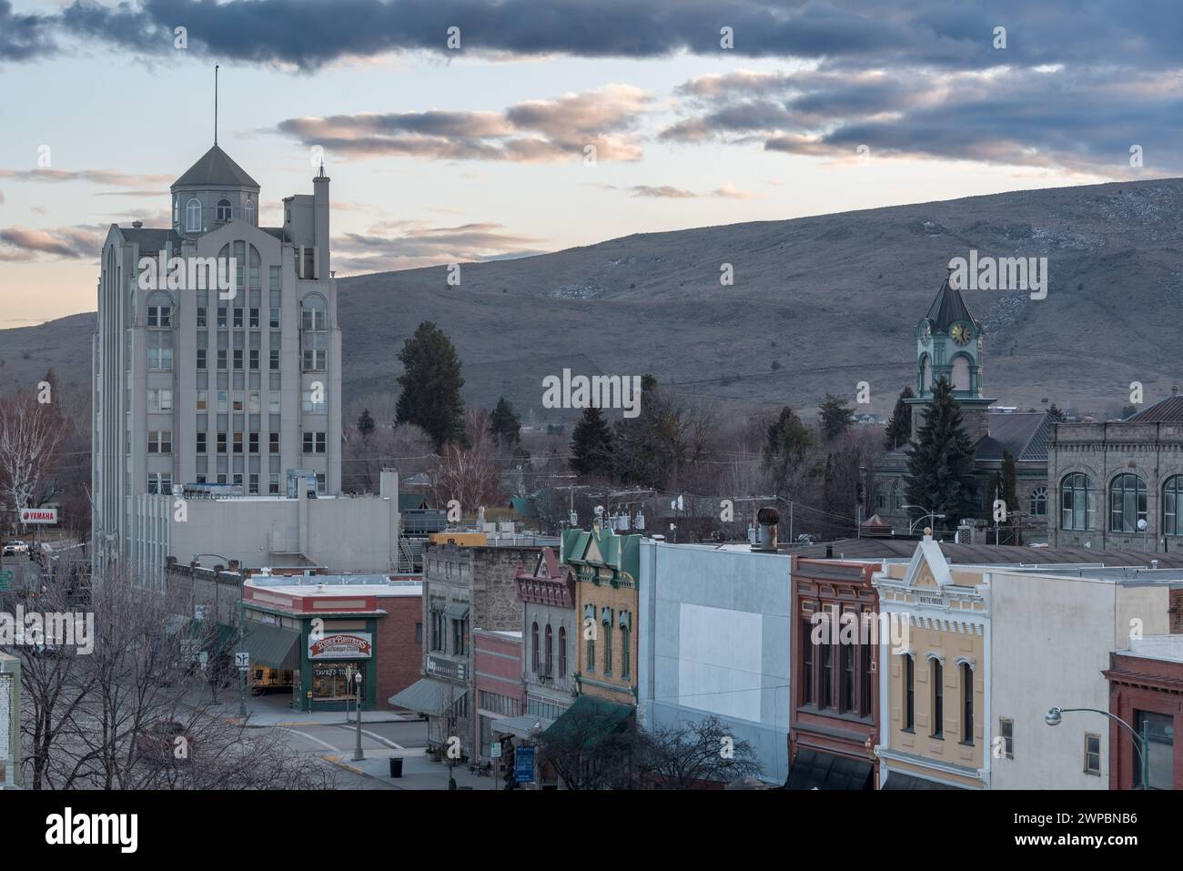 Historic downtown Baker City, Oregon Stock Photo Alamy