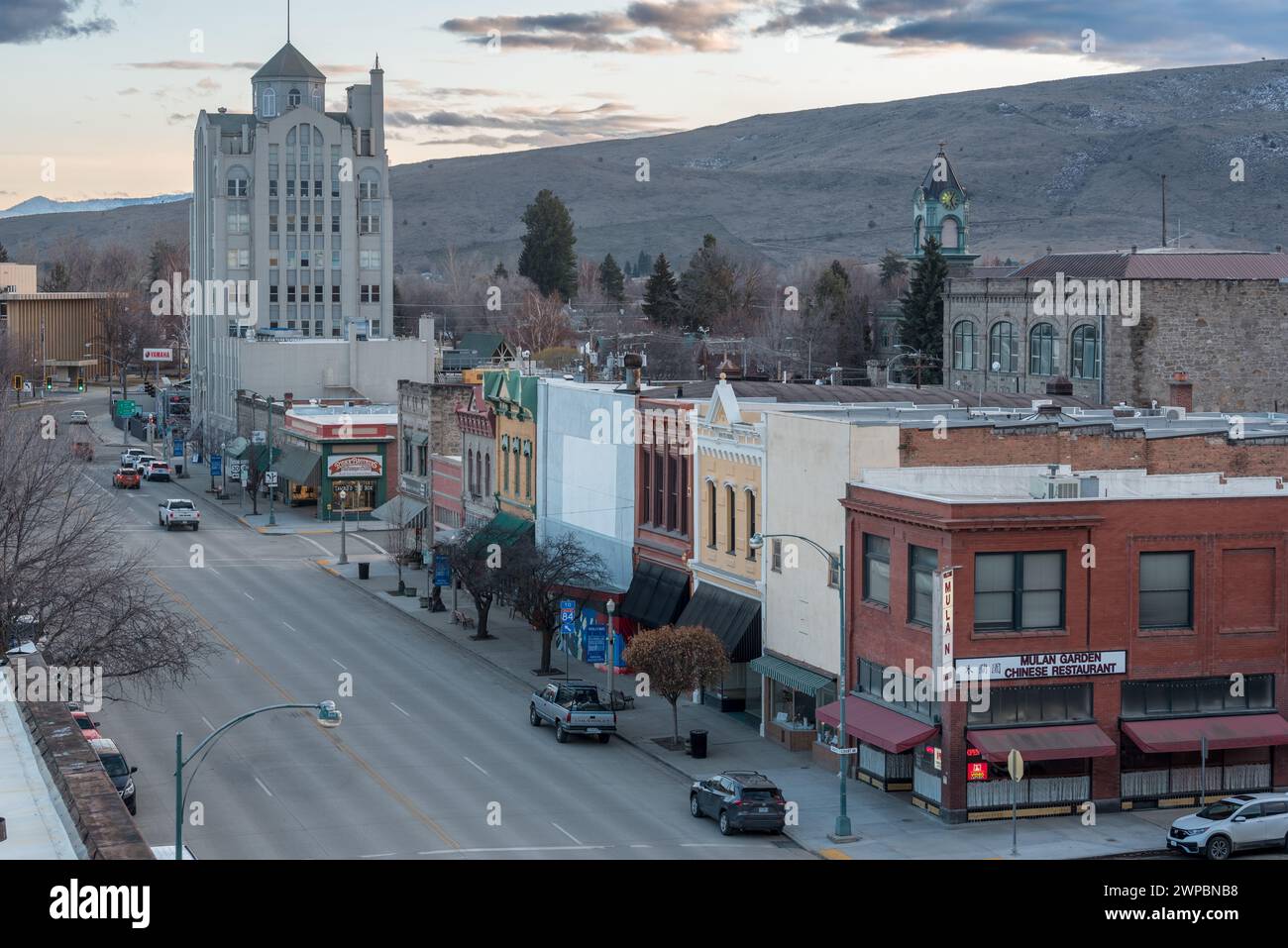 Historic downtown Baker City, Oregon Stock Photo Alamy