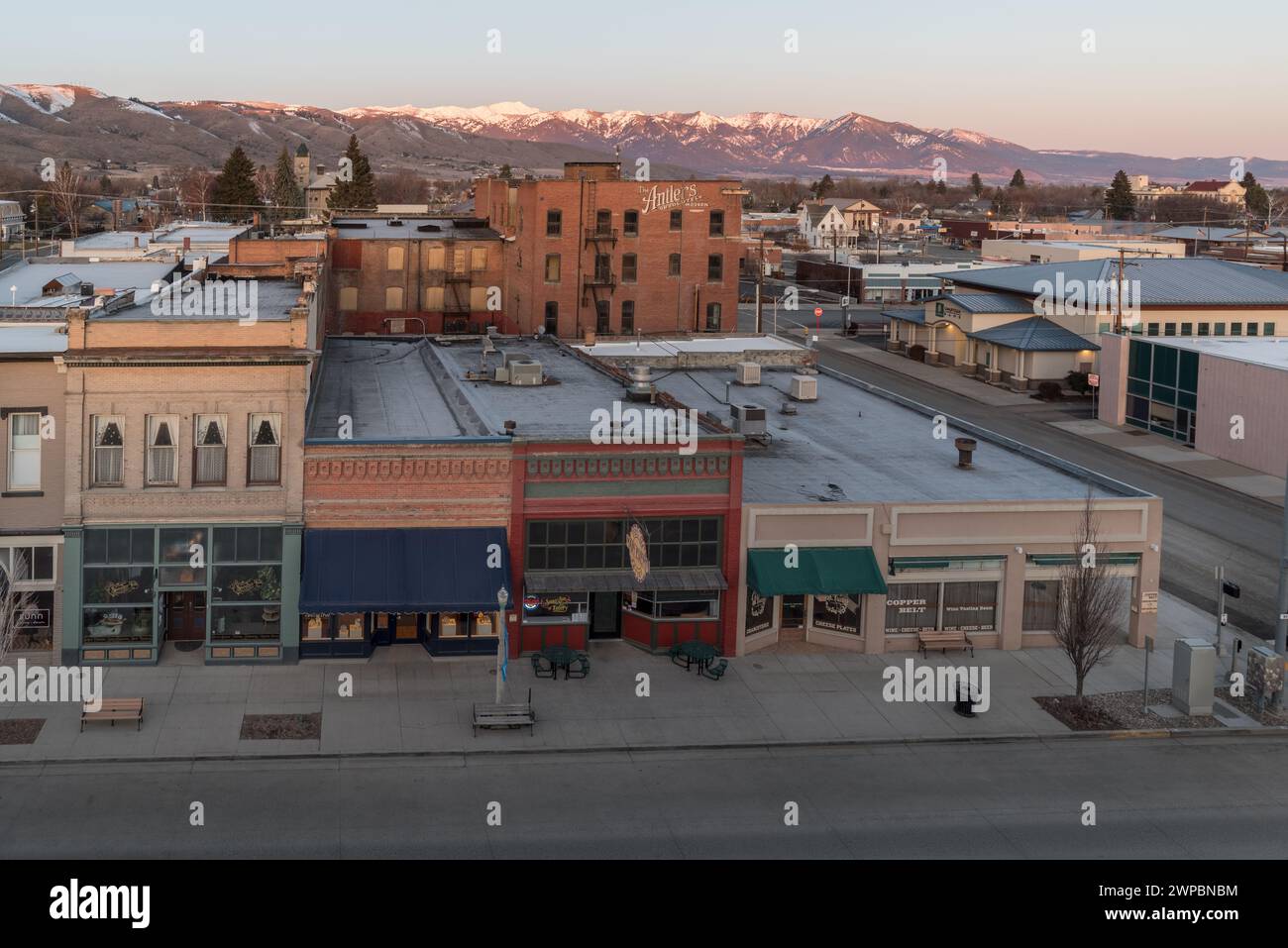 Downtown Baker City, Oregon Stock Photo
