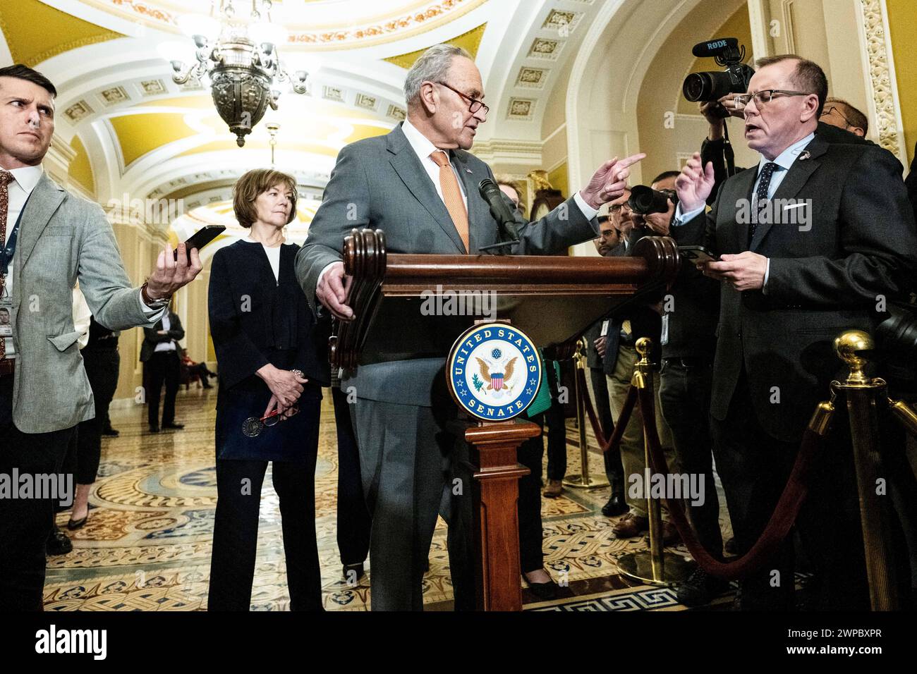 Shumer Congressman Washington, United States. 06th Mar, 2024. Senate Majority Leader Chuck ...
