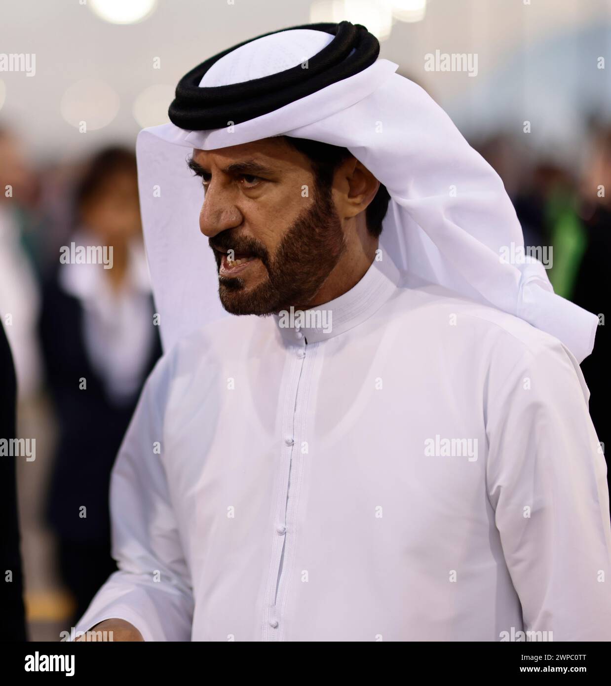 Sakhir, Bahrain. 02nd Mar, 2024. BAHRAIN, Sakhir, 2. March 2024: Mohammed Ahmad Sultan Ben Sulayem is an Emirati former rally driver, current president of the FIA seen during the race at the Bahrain International Circuit on 2. March 2024 in Bahrain, Formula 1 race 1, season opener, picture & copyright Jun QIAN/ATP images (QIAN Jun/ATP/SPP) Credit: SPP Sport Press Photo. /Alamy Live News Stock Photo