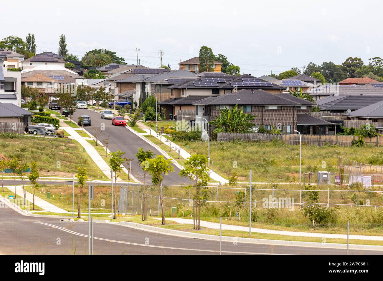 Caddens, a new Sydney suburb in Penrith council area, officially formed in 2013, new homes being