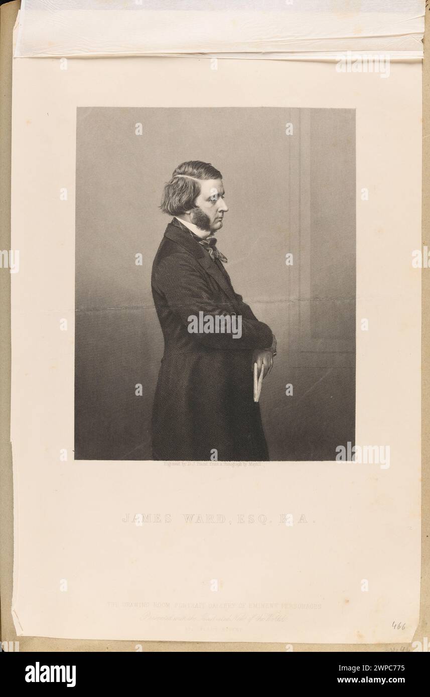 Portrait of James Ward; Pound, Daniel John (Fl. Ca 1842-1870), Mayall, John Jabez Edwin (1813-1901), London Joint Stock NewsPaper Co. (London; Publisher; Fl. Ca 1858-186.); 1858-1865 (1858-00-00-1865-00-00); Stock Photo