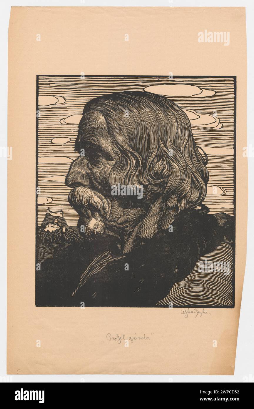 Highlander's Profile; Skoczylas, W Adys Aw (1883-1934); 1913 (1913-00 ...