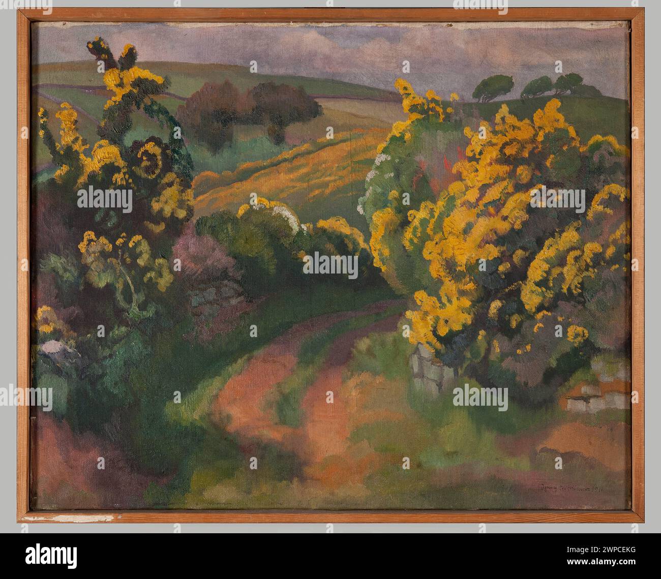 Landscape with flowering trees; Witkiewicz, Stanisław Ignacy (Witkacy; 1885-1939); 1911 (1911-00-00-1911-00-00); Stock Photo