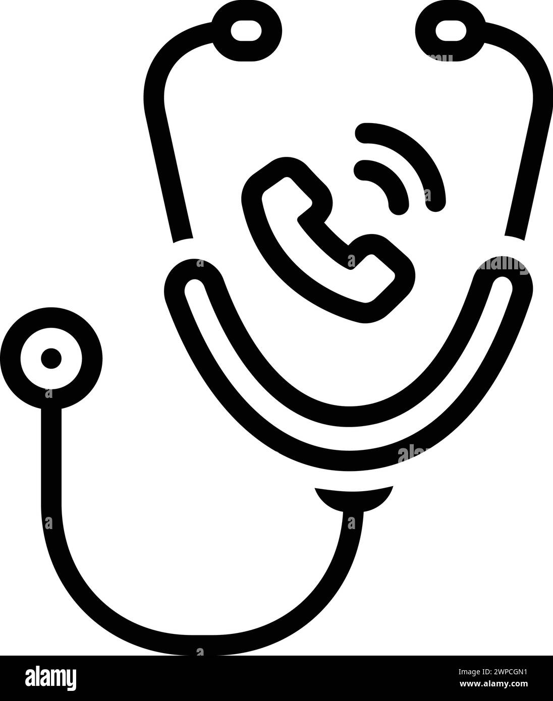 Icon for call the doctor, stethoscope Stock Vector Image & Art - Alamy