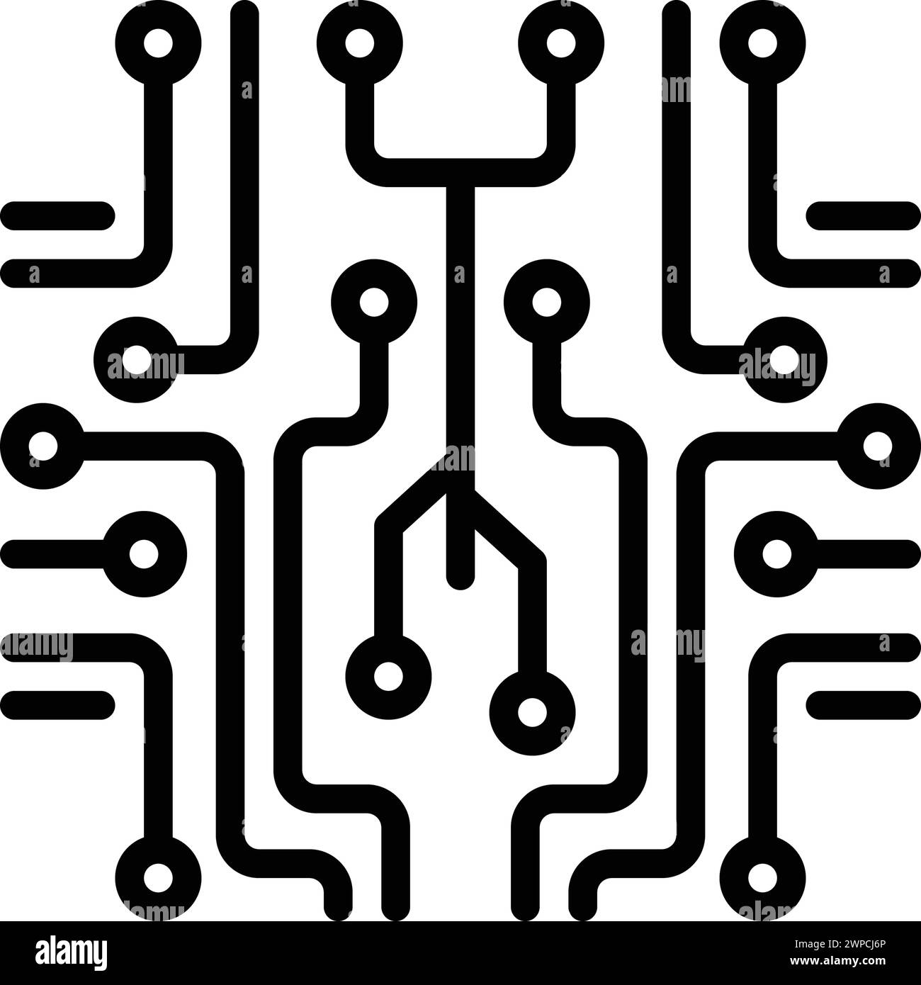 Icon for connection, circuit board Stock Vector Image & Art - Alamy