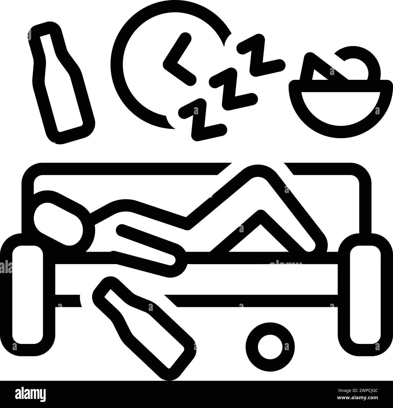 Sleep habits Stock Vector Images Alamy