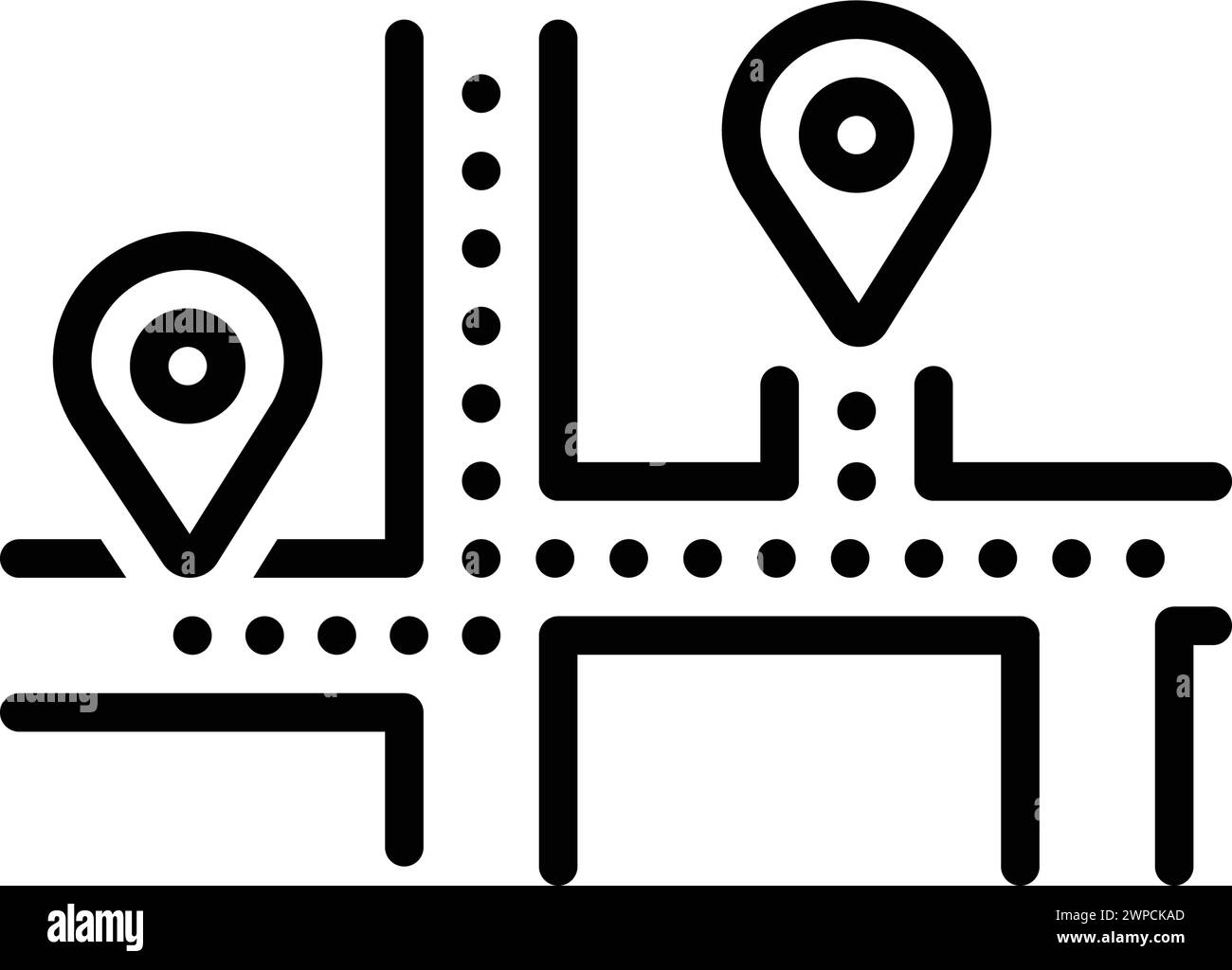 Icon for map, road map Stock Vector Image & Art - Alamy
