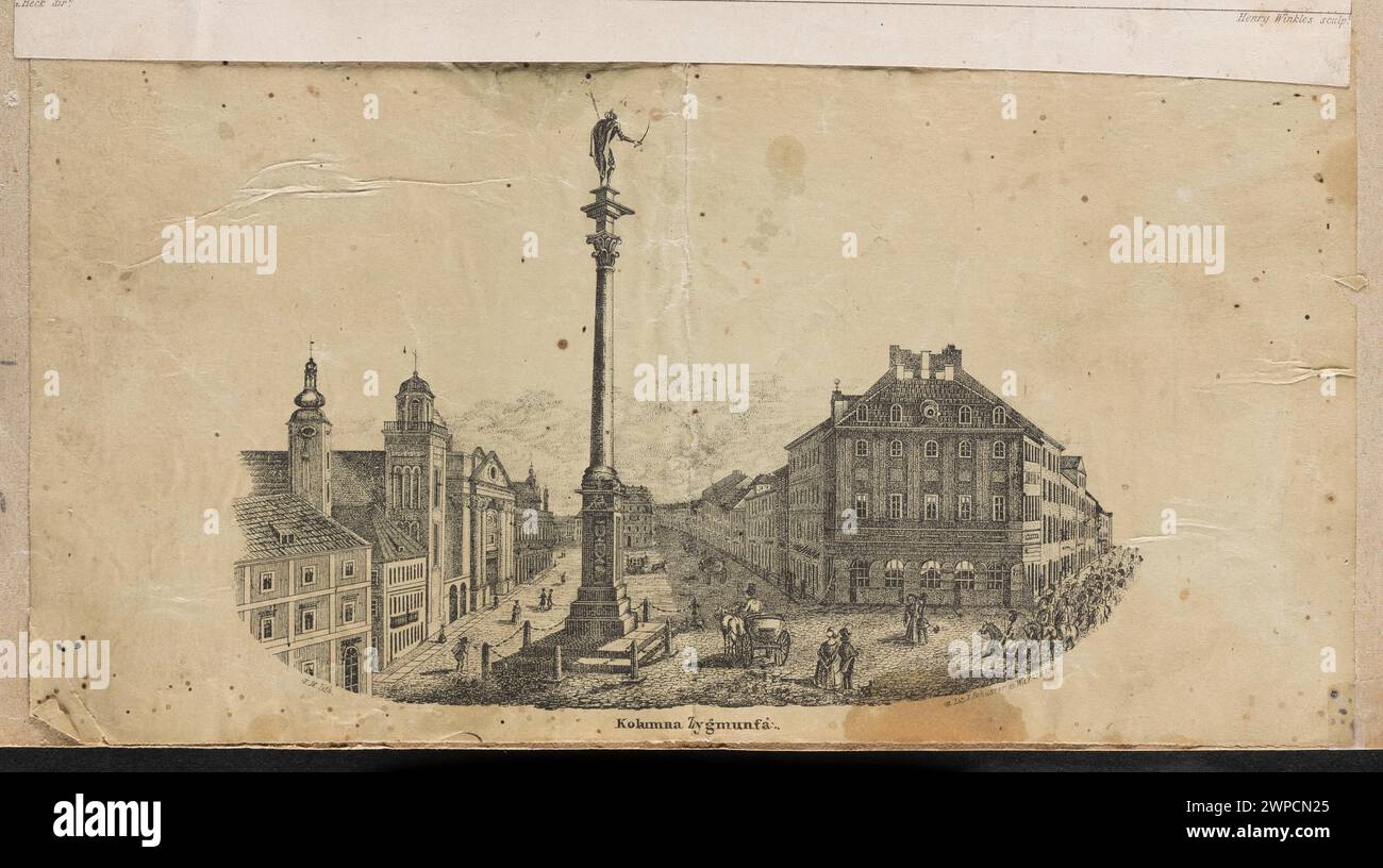 Depicts the Sigmund Column, produced between 1841 and 1845 by F.M. and ...