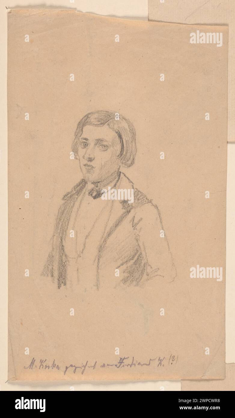 Portrait of Max Koski (); Koska, Ferdinand (1808-1862); around 1858 (1853-00-00-1863-00-00); Stock Photo