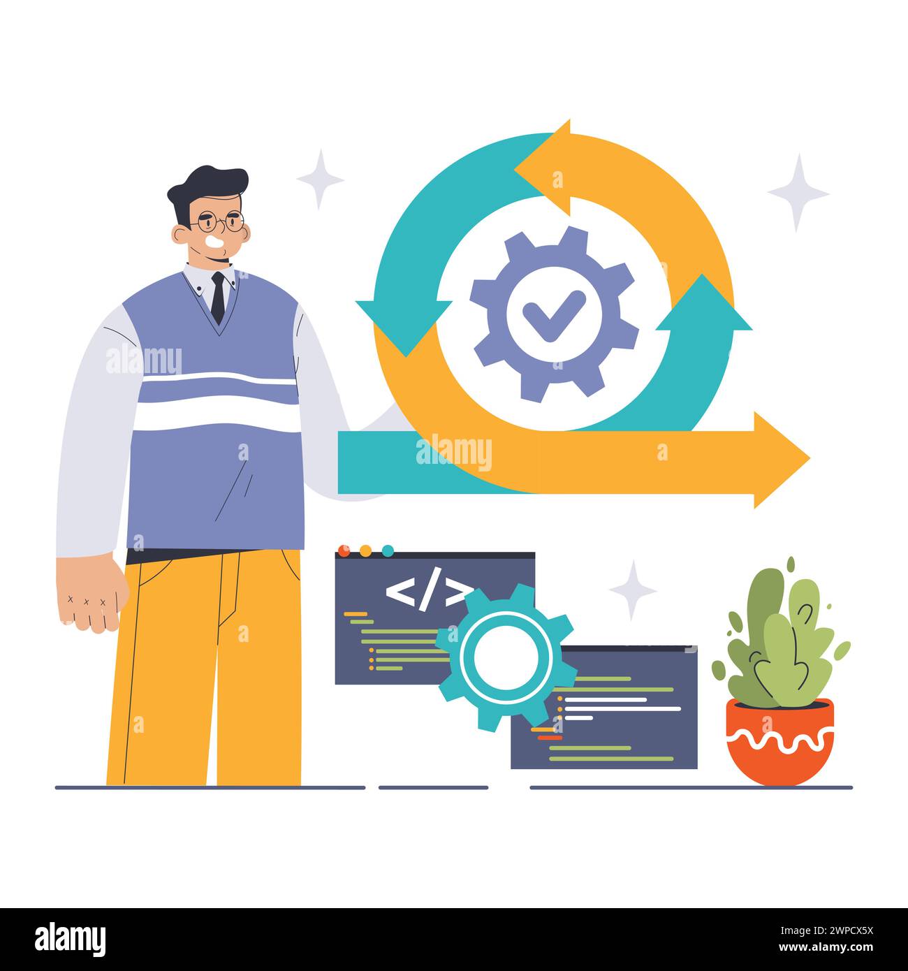 Software release life cycle Stock Vector Images - Alamy