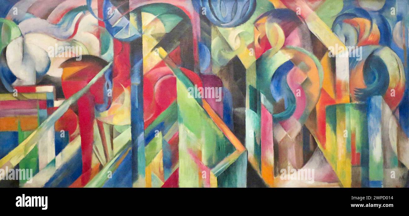 Franz Marc - Stable - 1913 Stock Photo - Alamy